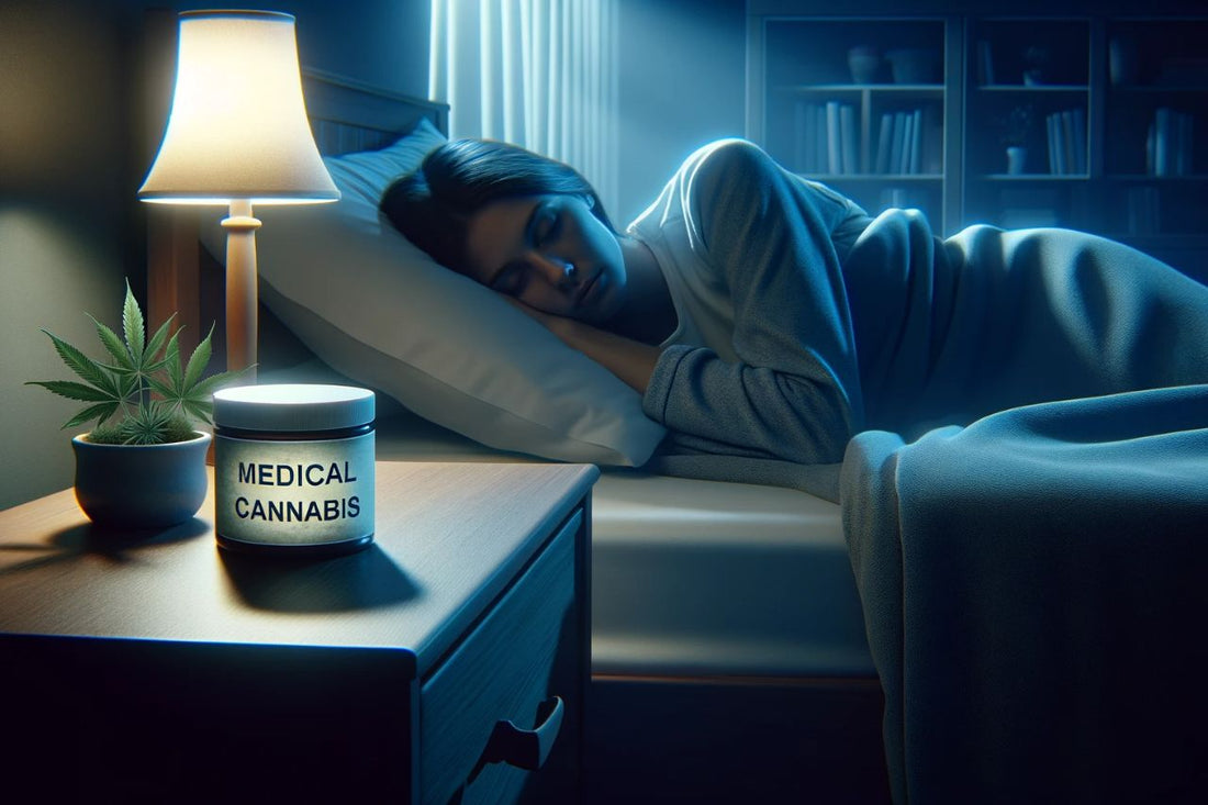 Nainen nukkuu huoneessa