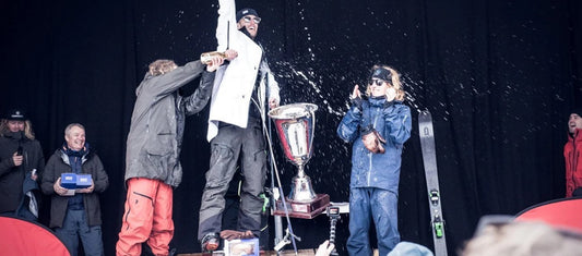 Rasmus DJ voitti 2. sijan Freeride DM 2018 -kilpailussa.