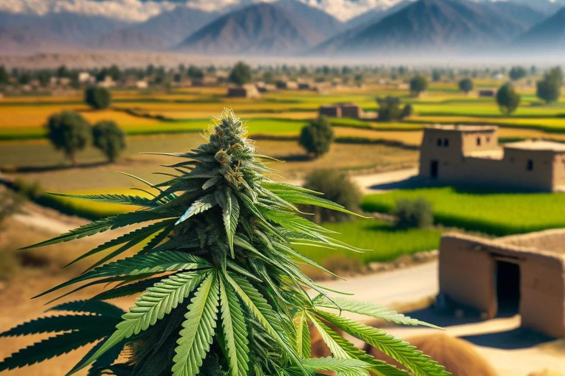 Kannabiskasvi Pakistanin maaseudulla