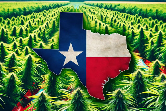 Texas USA:n lippu ja kartta