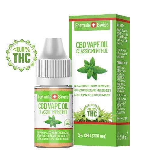 CBD Vape Oil Classic Menthol -öljy